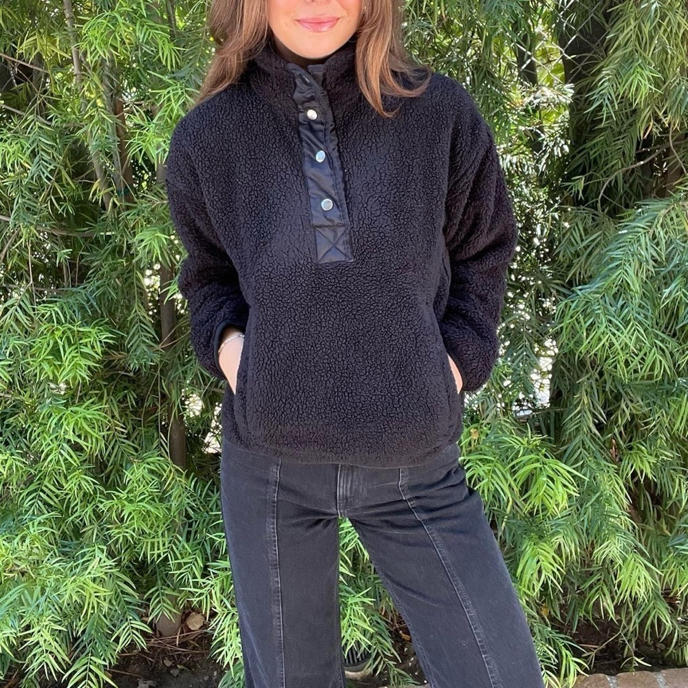 Black teddy jacket sz xs